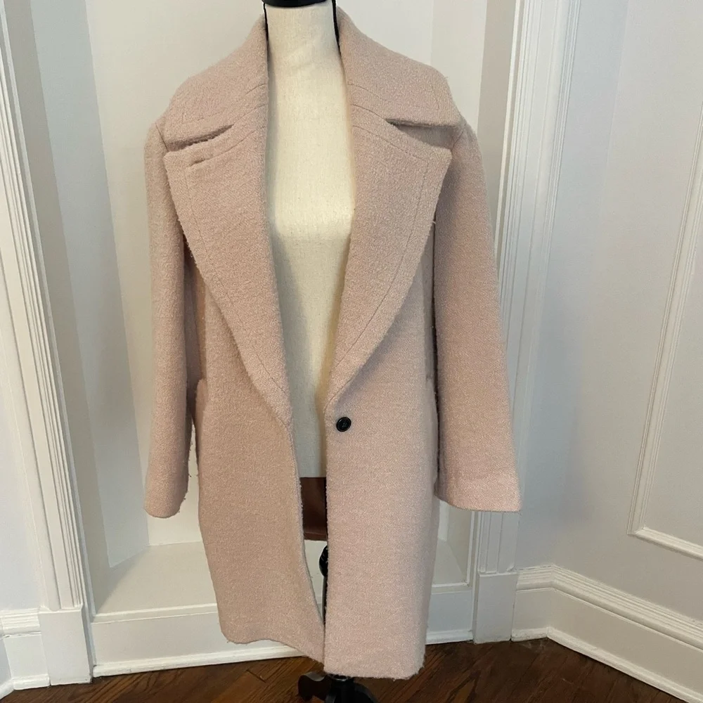 Club Monaco Light Pink Teddy Jacket - Picture 6 of 8